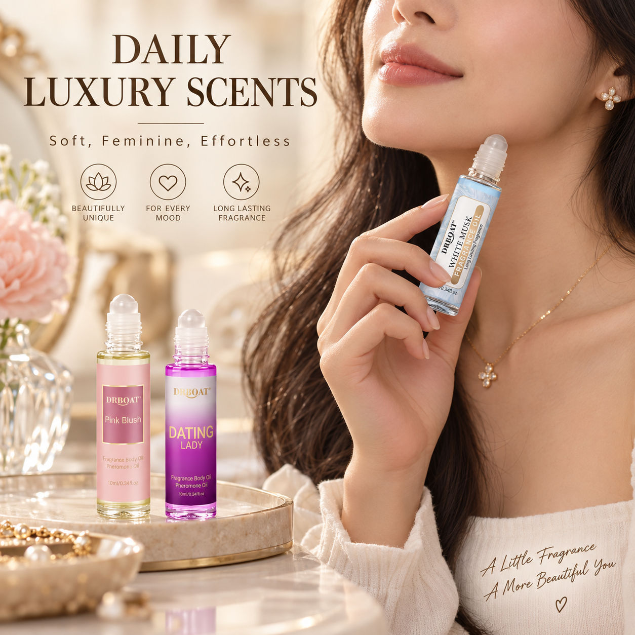 10ML Women Roll-On Oil Perfume - Fragrance-Oils Perfume ulasan dan harga