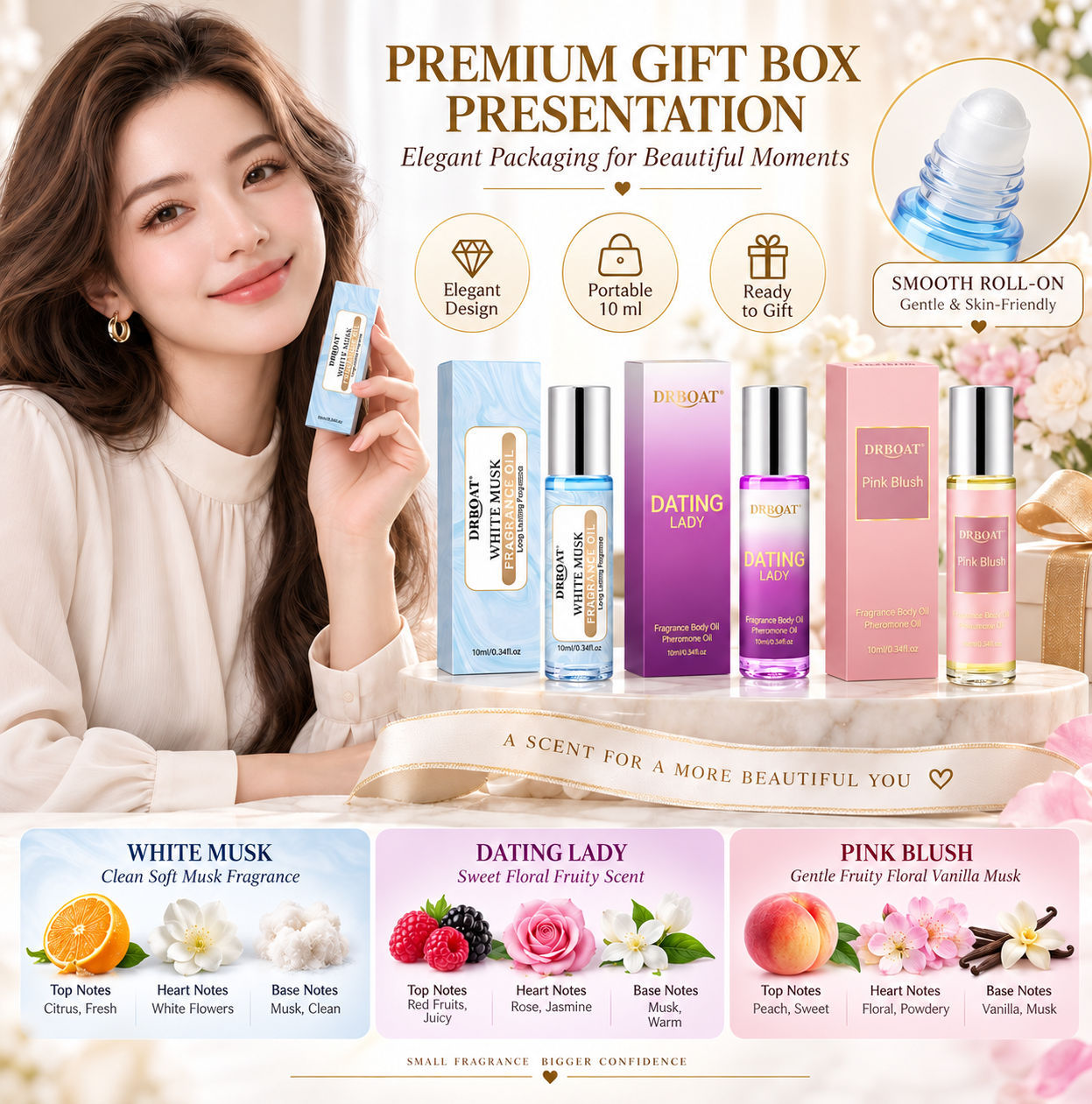 10ML Women Roll-On Oil Perfume - Fragrance-Oils Perfume ulasan dan harga